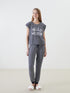 LC Waikiki Crew Neck Striped Women's Pajamas Set